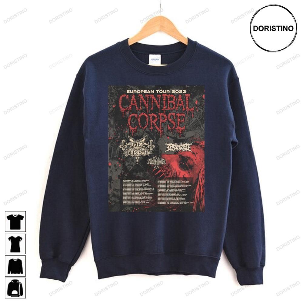 European 2023 Tour Cannibal Corpse Limited Edition T-shirts